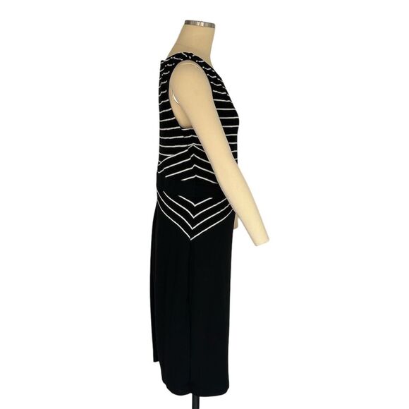 White House Black Market Women's Striped Sleeveless Dress Size 12 - Picture 5 of 7